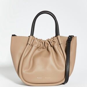 Proenza Schouler Small Ruched Crossbody Tote Light Taupe
